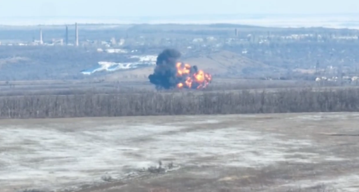 Збитий російський Су-25 на Торецькому напрямку: з’явилося відео