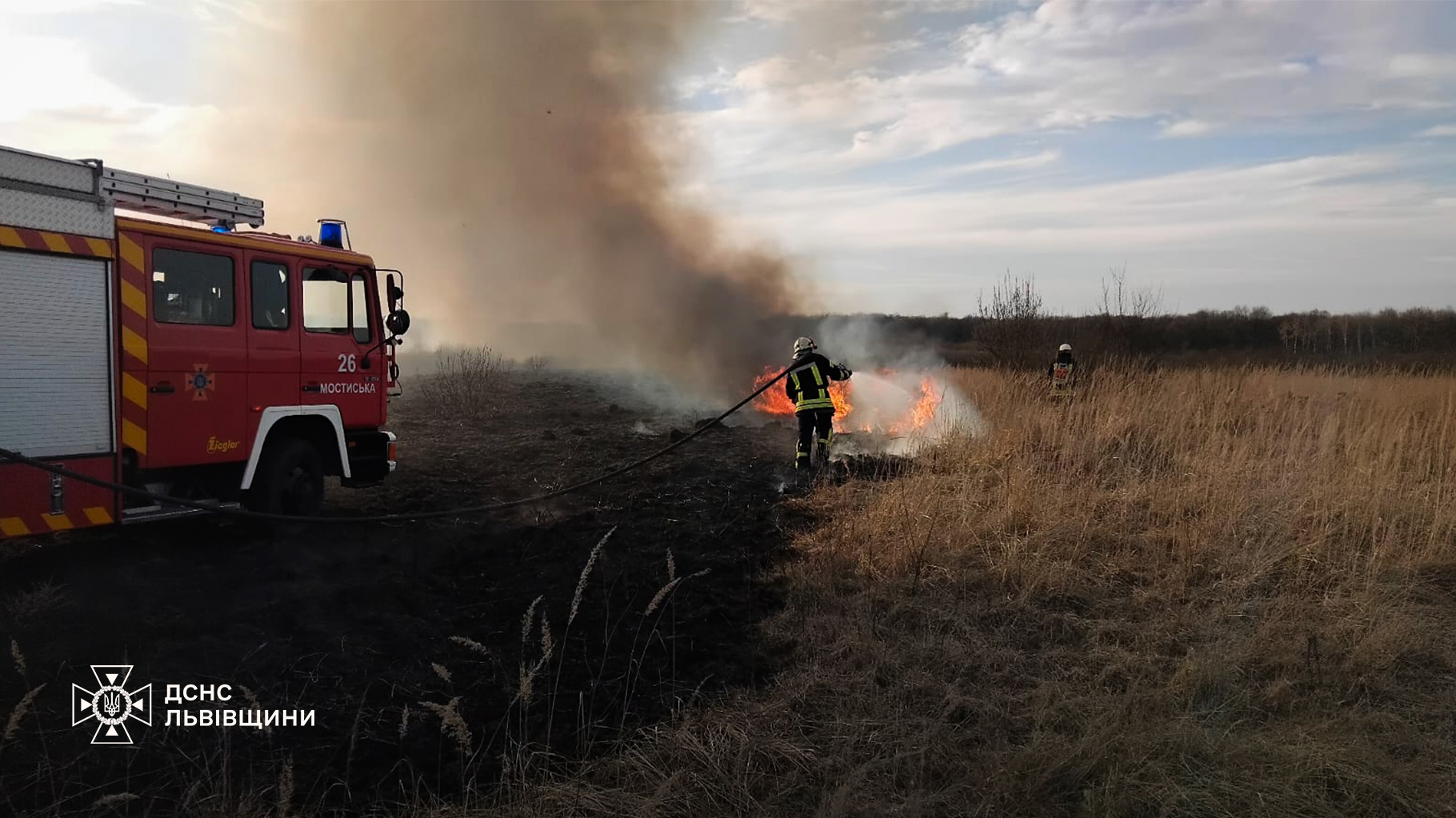 Спалювання сухої трави: 136 пожеж за добу на Львівщині