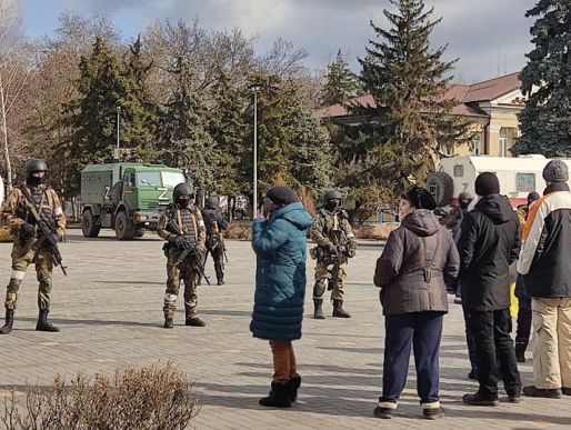 У Скадовськ зайшла ворожа колона окупантів